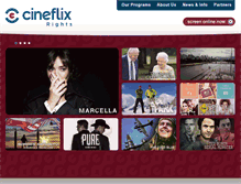 Tablet Screenshot of cineflixrights.com